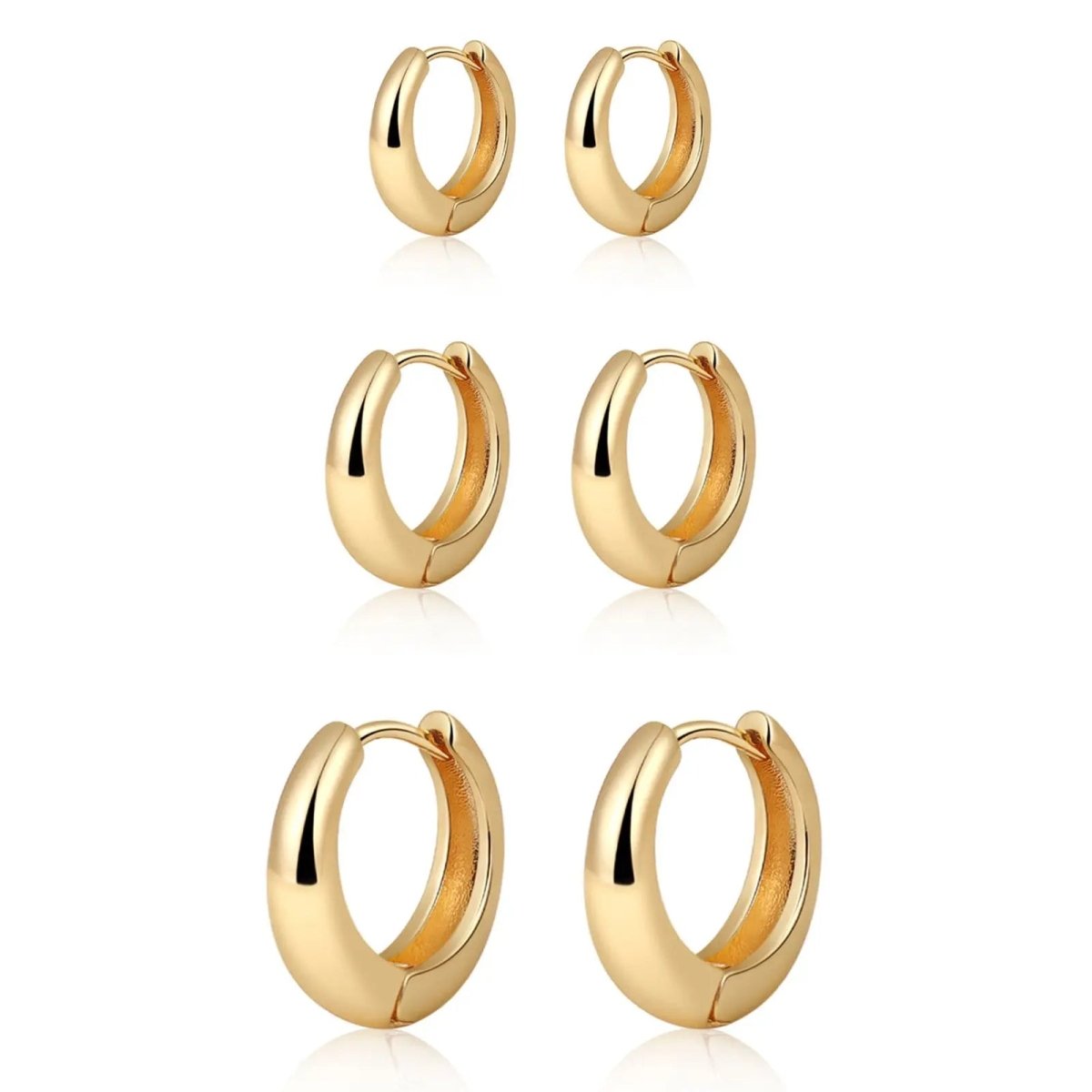 Kyerlyn 14K Gold Plated Small Hoop Earrings - KYERLYN