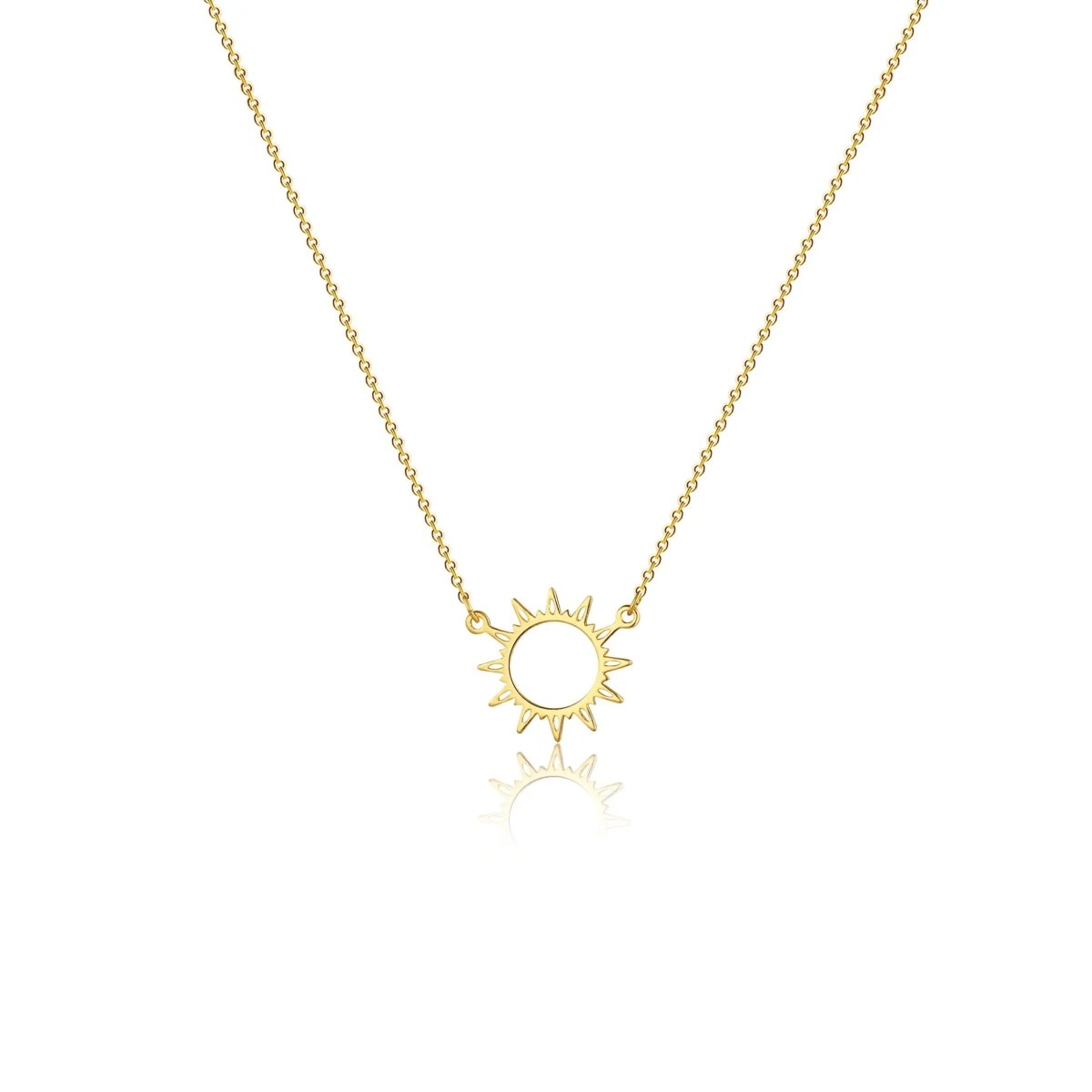 Kyerlyn Gold Plated Sun Choker Necklaces - KYERLYN