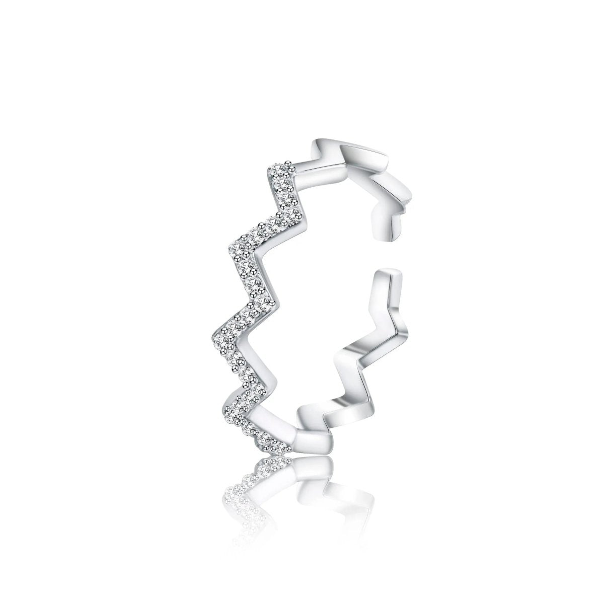 Silver/Gold Wave Pattern Rings | Adjustable & Unique | KYERLYN